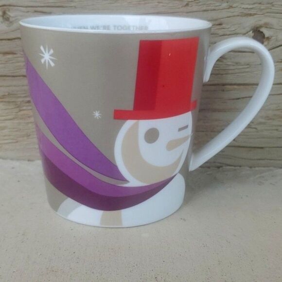 Starbucks Winking Snowman Mug Holiday 2011 (togetherness mug) #1 Limited Edition - Picture 1 of 5